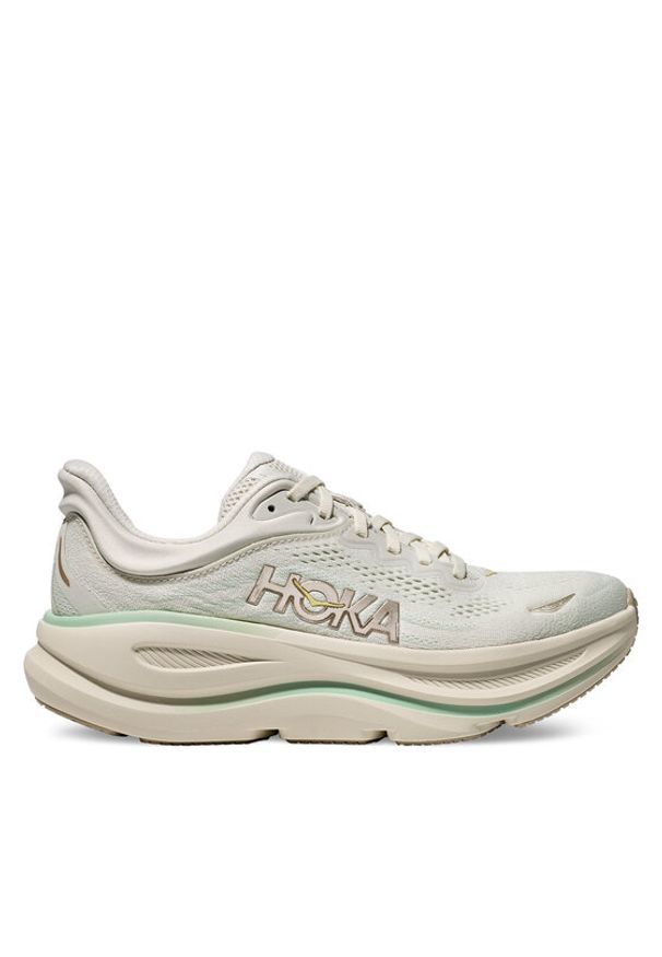 HOKA - Hoka Buty do biegania Bondi 9 1162012 Beżowy. Kolor: beżowy. Materiał: materiał