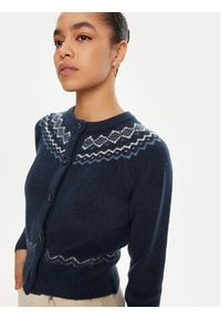 Guess Kardigan W4PR0Y Z3LQ0 Granatowy Regular Fit. Kolor: niebieski. Materiał: syntetyk #4