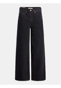 Levi's® Jeansy Ribcage A6081-0001 Czarny Wide Leg. Kolor: czarny