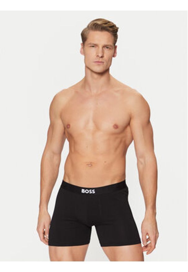 BOSS Komplet 3 par bokserek BOSS ONE 50544272 Czarny. Kolor: czarny. Materiał: bawełna