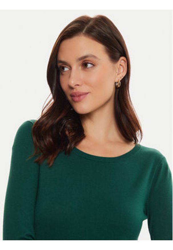 Tatuum Sweter Tessini T2417.090B Zielony Slim Fit. Kolor: zielony. Materiał: wiskoza