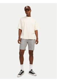 Jack & Jones - Jack&Jones Szorty materiałowe Jpstdave 12229629 Szary Regular Fit. Kolor: szary. Materiał: bawełna