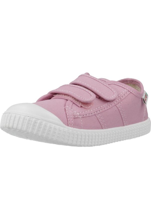 VICTORIA - Buty tenisówki dziecięce Victoria. Kolor: różowy. Materiał: tkanina. Sport: turystyka piesza
