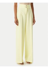Maryley Spodnie materiałowe 26EB680/43LE Żółty jasny Regular Fit. Kolor: żółty. Materiał: syntetyk #1