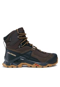 salomon - Salomon Trekkingi Quest Element GORE-TEX L47216100 Brązowy. Kolor: brązowy. Materiał: nubuk, skóra. Technologia: Gore-Tex. Sport: turystyka piesza #1