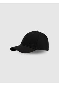 4f - 4F Czapka z daszkiem snapback uniseks - czarna XS/S (56cm). Kolor: czarny. Materiał: bawełna, materiał. Styl: casual, klasyczny, sportowy #1