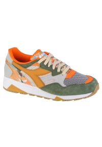 Buty Diadora N9002 Camo M 501-178549-01-C9767 wielokolorowe zielone. Okazja: na co dzień. Kolor: zielony, wielokolorowy. Materiał: guma, syntetyk, zamsz, materiał, skóra. Szerokość cholewki: normalna #5