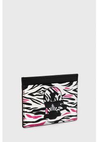 Karl Lagerfeld Etui na karty damski kolor czarny. Kolor: czarny. Materiał: materiał