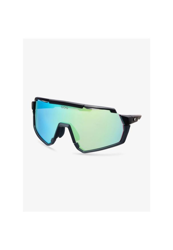 Okulary rowerowe GOG Helios - blue/green/matt black. Kolor: czarny