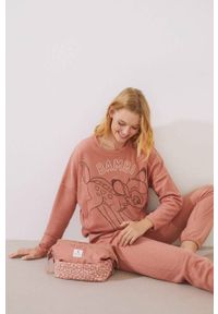 Women Secret - women'secret piżama Disney damska kolor różowy 3135196. Kolor: różowy. Wzór: motyw z bajki #5