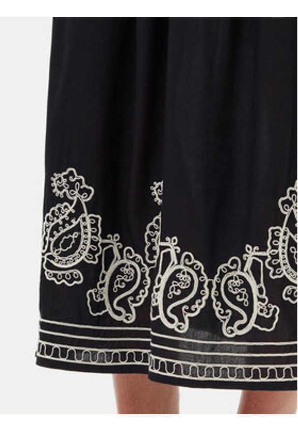 JDY Spódnica maxi Risso 15354225 Czarny Regular Fit. Kolor: czarny. Materiał: wiskoza