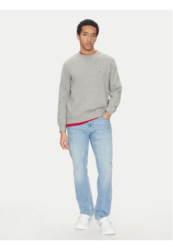 TOMMY HILFIGER - Tommy Hilfiger Bluza Essential MW0MW37232 Szary Regular Fit. Kolor: szary. Materiał: bawełna