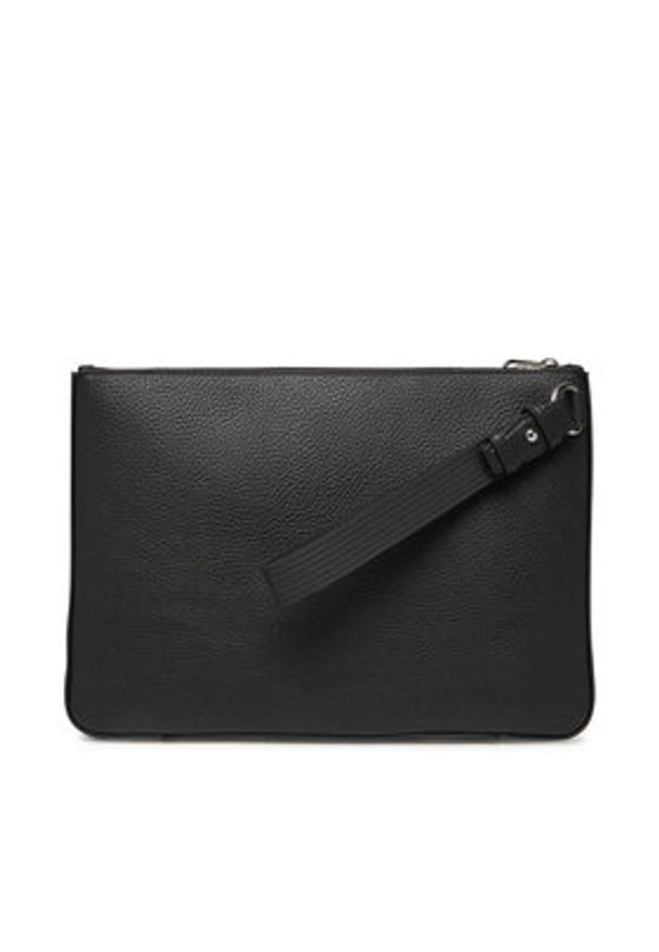 TOMMY HILFIGER - Tommy Hilfiger Saszetka Central Pouch AM0AM13523 Czarny. Kolor: czarny. Materiał: skóra
