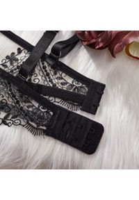 Intica - Komplet bielizny koronkowej z półmiseczkami dla wyjątkowych chwil Janay. Kolor: czarny. Materiał: koronka #4