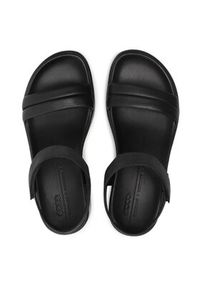 ecco - ECCO Sandały Flowt Wedge Lx W 27330351052 Czarny. Kolor: czarny. Materiał: nubuk, skóra #5
