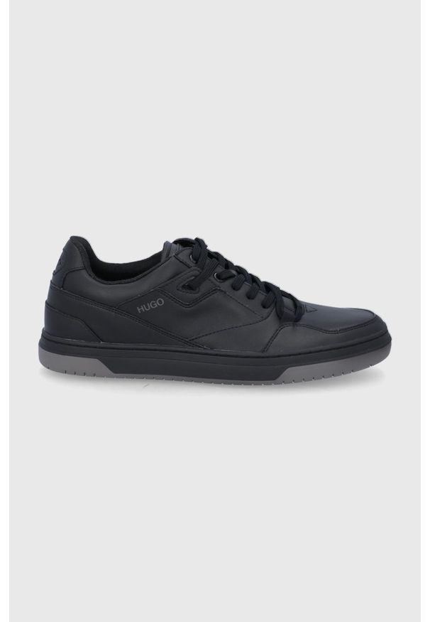 Hugo Buty kolor czarny. Zapięcie: sznurówki. Kolor: czarny. Materiał: guma