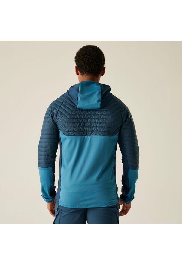 DARE 2B - Męska kurtka hybrydowa Descending II. Kolor: niebieski. Materiał: poliester, materiał, puch. Sport: turystyka piesza