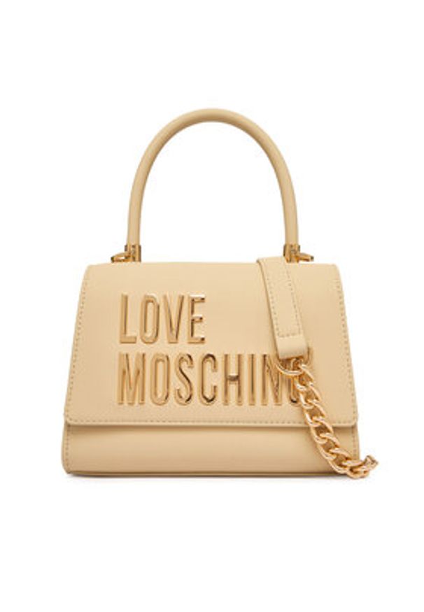 Love Moschino - LOVE MOSCHINO Torebka JC4024PP1OKD0129 Beżowy. Kolor: beżowy. Materiał: skórzane
