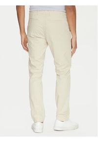 Calvin Klein Chinosy Modern Twill K10K113696 Beżowy Slim Fit. Kolor: beżowy. Materiał: bawełna #3