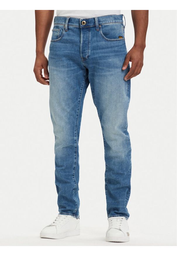 G-Star RAW - G-Star Raw Jeansy 3301 51003-B631 Niebieski Tapered Fit. Kolor: niebieski