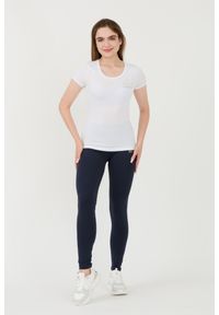 EA7 Emporio Armani - EA7 Biały damski t-shirt, Rozmiar S. Kolor: biały #3