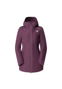 Kurtka The North Face Hikesteller Inulated Parka 0A3Y1G1NI1 - fioletowa. Kolor: fioletowy. Materiał: syntetyk, poliester. Styl: elegancki. Sport: turystyka piesza