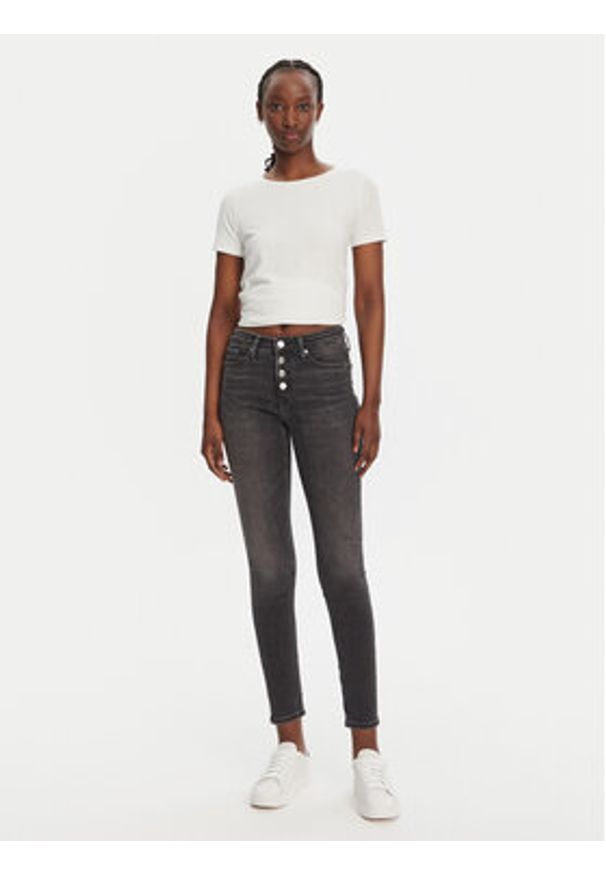 Calvin Klein Jeans Jeansy J20J225114 Czarny Skinny Fit. Kolor: czarny