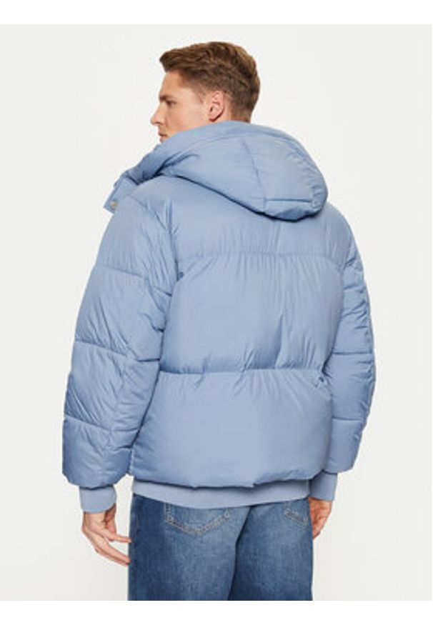Tommy Jeans Kurtka puchowa DM0DM21145 Niebieski Regular Fit. Kolor: niebieski. Materiał: syntetyk
