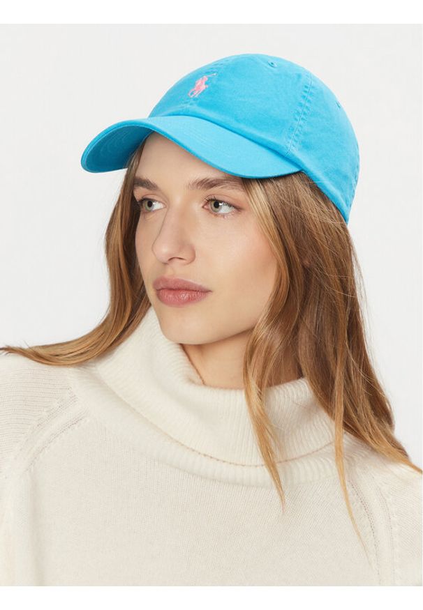 Polo Ralph Lauren Czapka z daszkiem 211912843012 Niebieski. Kolor: niebieski. Materiał: bawełna