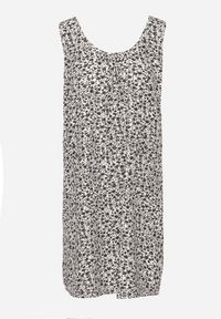 Born2be - Biała Sukienka w Kwiaty o Rozkloszowanym Kroju na Szerokich Ramiączkach Folarelle. Okazja: na co dzień. Kolor: biały. Długość rękawa: na ramiączkach. Wzór: kwiaty. Sezon: lato. Typ sukienki: rozkloszowane, proste. Styl: casual, elegancki #7