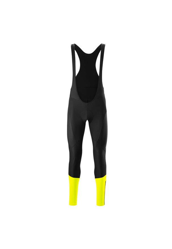 GONSO - Legginsy Gonso Essential Bib Softshell. Kolor: żółty, wielokolorowy, zielony. Materiał: softshell. Sport: kolarstwo