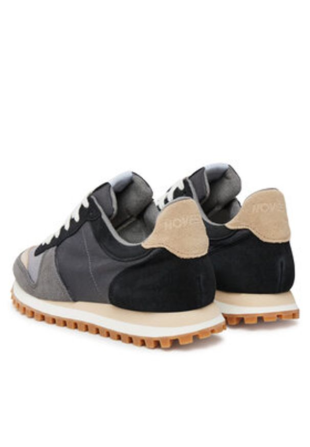 Novesta Sneakersy Marathon Trail N459002-320FLU001 Szary. Kolor: szary. Materiał: zamsz, skóra