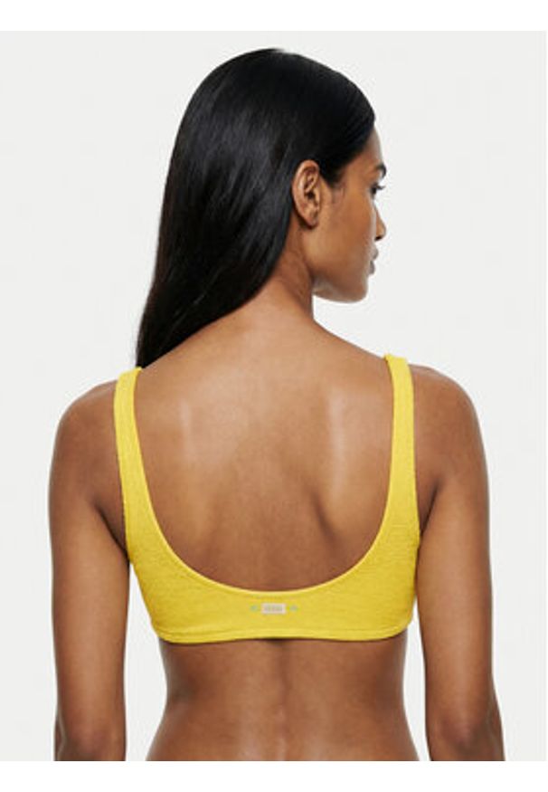 Banana Moon Góra od bikini Justin Scrunchy JAA22 Żółty. Kolor: żółty. Materiał: syntetyk