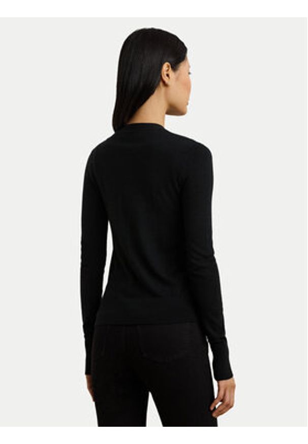 Lauren Ralph Lauren - LAUREN RALPH LAUREN Kardigan 200808207001 Czarny Slim Fit. Kolor: czarny. Materiał: bawełna
