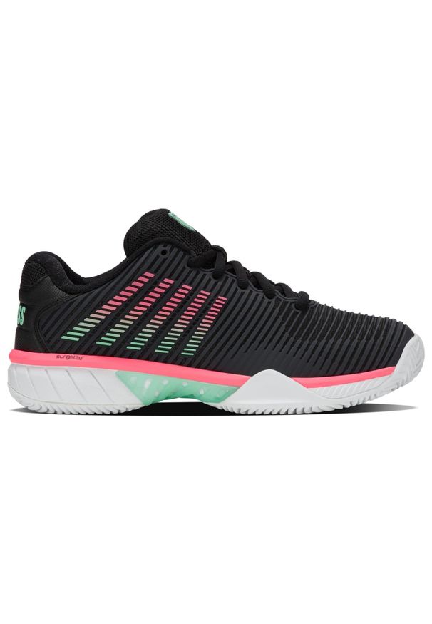 K-Swiss - Kswiss Hypercourt Express 2 Clay Black Women 96614037. Kolor: różowy, wielokolorowy, czarny. Sport: tenis