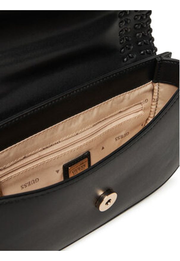 Guess Torebka Tatum HWNG96 67210 Czarny. Kolor: czarny. Materiał: skórzane