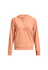Bluza sportowa damska Under Armour Rival Terry Hoodie. Typ kołnierza: kaptur. Kolor: żółty, wielokolorowy, pomarańczowy. Sport: turystyka piesza #1