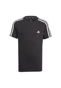 Adidas - Koszulka dziecięca adidas Essentials 3-Bandes. Kolor: czarny, biały, wielokolorowy. Sport: joga i pilates