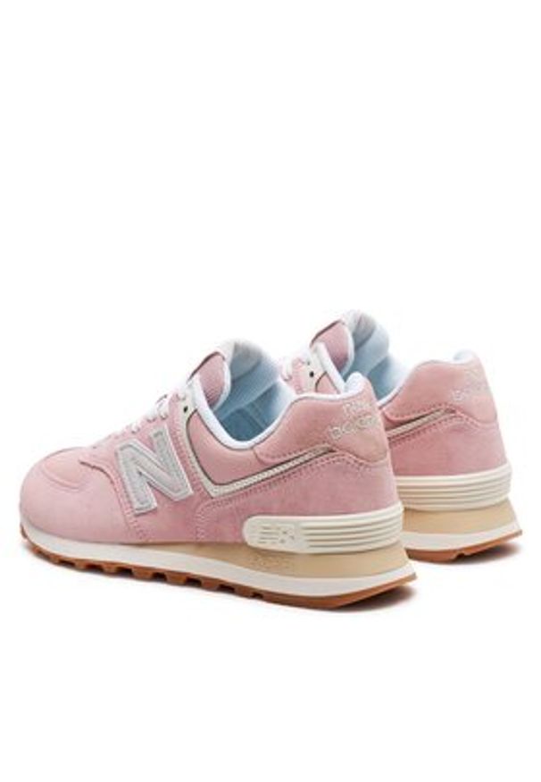 New Balance Sneakersy WL574QE2 Różowy. Kolor: różowy. Materiał: materiał, mesh. Model: New Balance 574