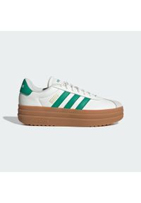 Adidas - Buty VL Court Bold. Kolor: zielony, biały, żółty, wielokolorowy. Obcas: na platformie