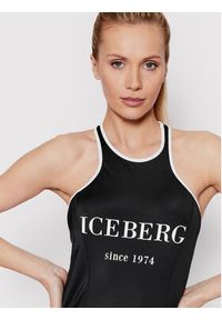 Iceberg Sukienka letnia ICE2WCU03 Czarny Slim Fit. Kolor: czarny. Materiał: syntetyk. Sezon: lato #3