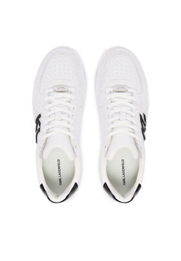 Karl Lagerfeld - KARL LAGERFELD Sneakersy KL53025 Biały. Kolor: biały. Materiał: skóra
