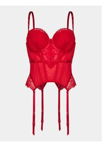 Hunkemöller Biustonosz top Mariah Bustier 203565 Czerwony. Kolor: czerwony. Materiał: syntetyk #3