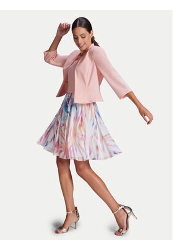 Swing Marynarka 4AF01800 Różowy Regular Fit. Kolor: różowy. Materiał: syntetyk