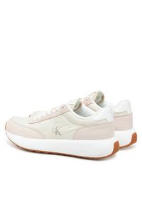 Calvin Klein Jeans Sneakersy Athleisure Runner Laceup Mix Wn YW0YW01774 Biały. Kolor: biały. Materiał: zamsz, skóra #5