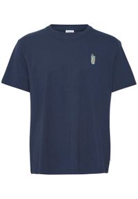 !SOLID - Solid T-Shirt 21107947 Granatowy Regular Fit. Kolor: niebieski. Materiał: bawełna
