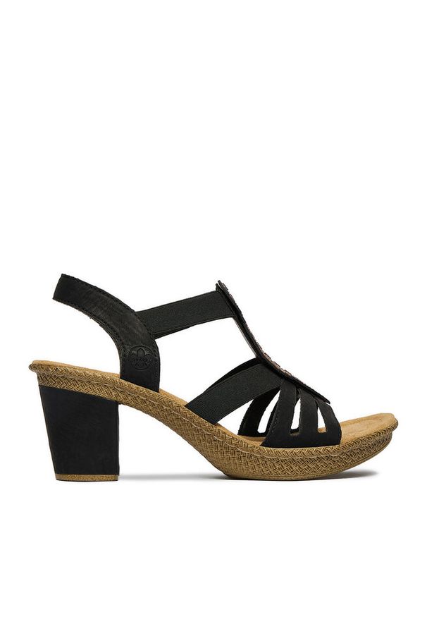 Sandały Rieker. Kolor: czarny