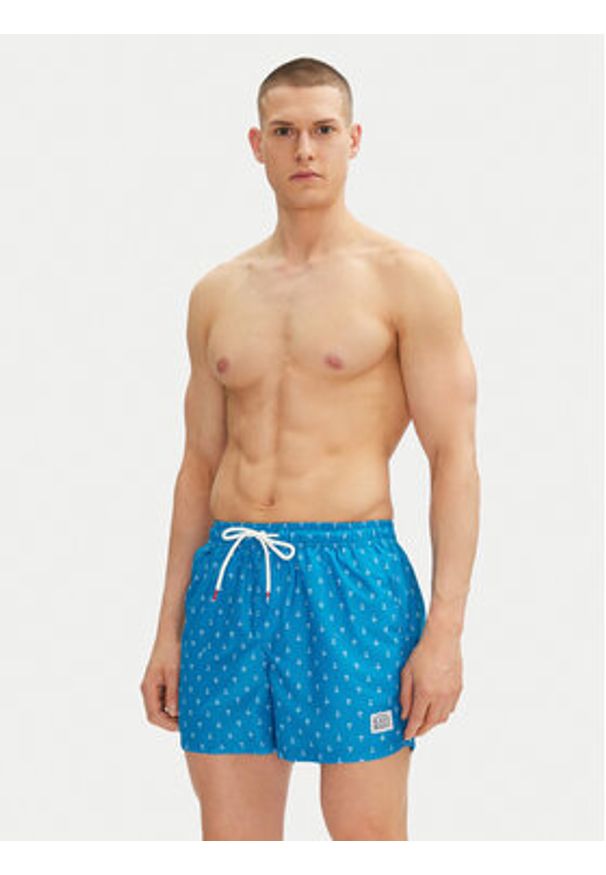 Henderson Szorty kąpielowe Rook 42615 Niebieski Regular Fit. Kolor: niebieski. Materiał: syntetyk