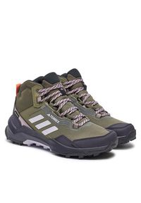 Adidas - adidas Trekkingi Terrex AX4 Mid GORE-TEX IG8843 Zielony. Kolor: zielony. Materiał: materiał #3