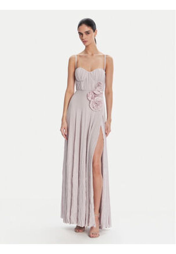 Elisabetta Franchi Sukienka wieczorowa ABR2252E2 544 Fioletowy Regular Fit. Kolor: fioletowy. Materiał: syntetyk. Styl: wizytowy